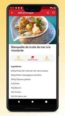 French Cuisine Recipes and Food android App screenshot 7